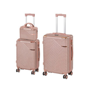 TraveLux Urban XV gurulós bőrönd szett rosegold