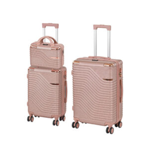 TraveLux Urban XVIII gurulós bőrönd szett rosegold