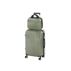 TraveLux Pro VII gurulós bőrönd szett olajzöld