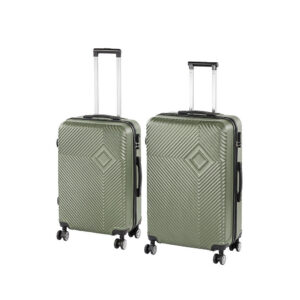 TraveLux Pro XI gurulós bőrönd szett olajzöld