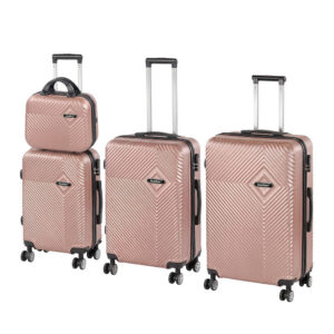 TraveLux Pro XXV gurulós bőrönd szett rosegold