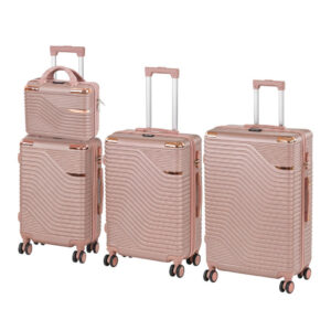 TraveLux Urban XXV gurulós bőrönd szett rosegold