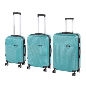 TraveLux Pro XXII gurulós bőrönd szett lagúnakék