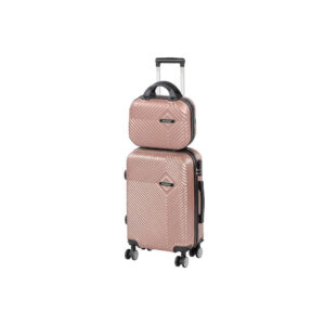 TraveLux Pro III gurulós bőrönd szett rosegold