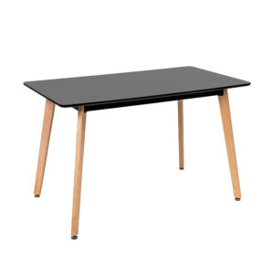 Silla 120 cm szögletes étkezőasztal fekete