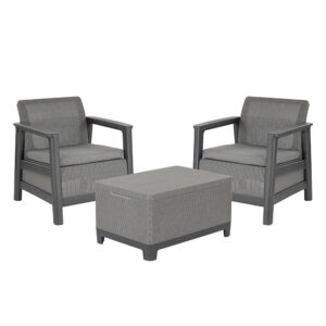 Scandi Balcony linea set kerti bútor garnitúra grafit-hűvösszürke