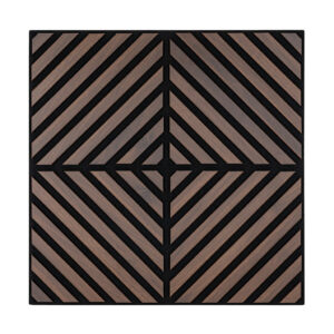 Akusztikus falpanel Deco IX dió hatású 60x60x1,8 cm