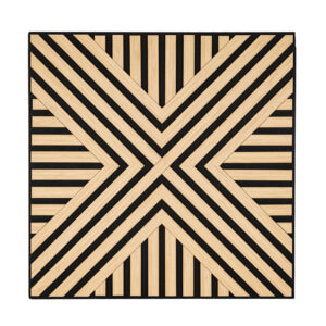 Akusztikus falpanel Deco VII bambusz hatású 60x60x1,8 cm
