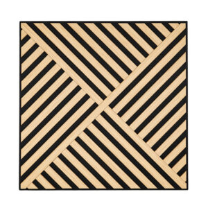 Akusztikus falpanel Deco VIII bambusz hatású 60x60x1,8 cm