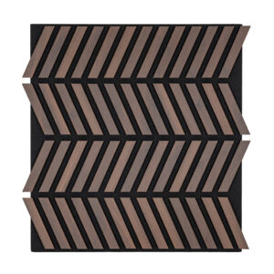 Akusztikus falpanel Deco XII dió hatású 60x60x1,8 cm