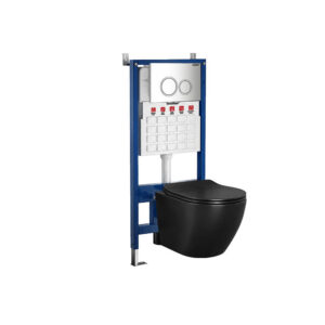 Roya Delano 082CHR falba építhető WC tartály szett fekete