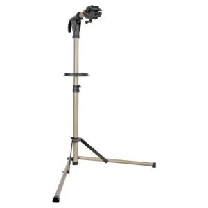 P2R (Vélo) TJ-355 összecsukható alumínium szerelőállvány kerékpárhoz, 40 kg teherbírás (2 lábú)