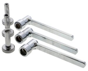 BUZZETTI szelepállító szerszámkészlet, 3 adapterrel (8, 10 mm)