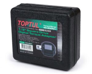 TOPTUL digitális nyomaték adapter 1/2" 40 - 200 Nm univerzális járművekhez, autóhoz, motorkerékpárhoz, robogóhoz