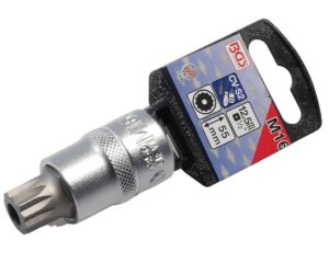 BGS M16 belső bordás bitfejes dugókulcs 12,5 mm (1/2") olajleeresztő csavarhoz VAG Audi Volkswagen gépjármű