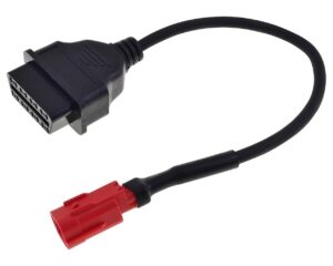 2EXTREME Adapter Euro 5 6 tűs csatlakozóról OBD2 diagnosztikai eszközre robogóhoz, motorkerékpárhoz, quadhoz