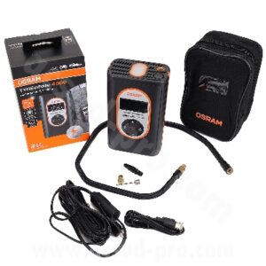 OSRAM TYRE INFLATE 4000 újratölthető kompresszor (12V) USB-C + szivargyújtó csatlakozóval