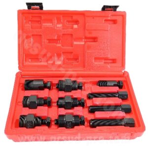 ACSIN 10 részes lendkerék lehúzó készlet (M14 x 1,5, M16 x 1,5, M18 x 1,5, M26 x 1,0, M28 x 1,0, M25 x 1,5, M22 x 1,0, M28 x 1,5, M19 x 1,0, M26 x 1,5