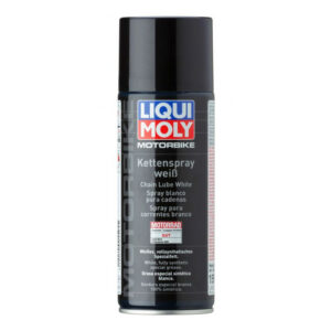LIQUI MOLY fehér szintetikus motorkerékpár lánckenő spray, onroad, 400 ml