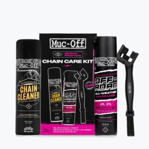 Muc-Off Off-Road Chain Care Kit motorkerékpár-lánctisztító és -kenő készlet – 2 spray + kefe