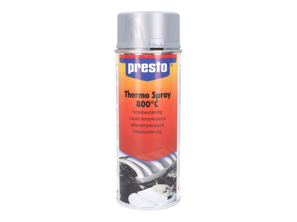 Presto 600°C-ig hőálló ezüst metál festék spray - 400ml