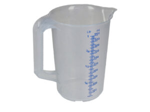 251928 Átlátszó műanyag mérőpohár 1000 ml