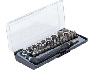 BGS technic 6,3mm (1/4 col) 26 részes bit és dugókulcs / szögcsavarhúzó készlet