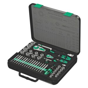 WERA 8100 ZYKLOP SPEED racsnis készlet 1/2 vagy 1/4 hajtás, metrikus, bitekkel (43 darabos szett)