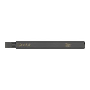 WERA 800 S 1-4 üthető csavarhúzó lapos bit 1,0 x 5,5 mm, 70 mm hosszú (db-ra értendő) – Német műhelyszerszám