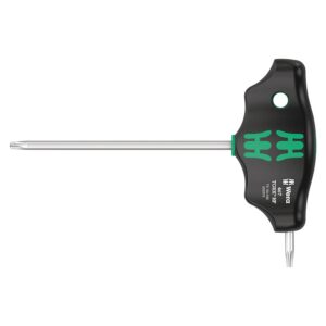 WERA 467 HEX PLUS T15x100mm Torx T-markolatú kulcs fekete-zöld (darabra értendő) – Német márka műhelyek számára