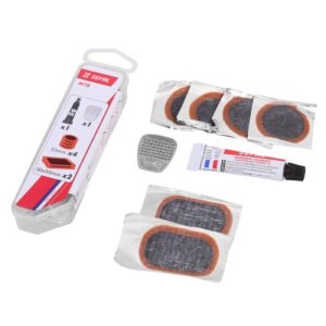 ZEFAL MTB tubeless gumiabroncs javítókészlet, belső javítás, foltokkal, dobozban (4 db 33 mm-es + 2 db 50x30 mm-es folt + 5 g ragasztó + acél reszelő)