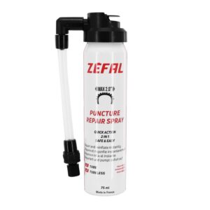 ZEFAL defektjavító spray országúti és gravel gumikhoz, tubeless és belsős, Presta/Schrader (150 ml), hajlékony csatlakozóval
