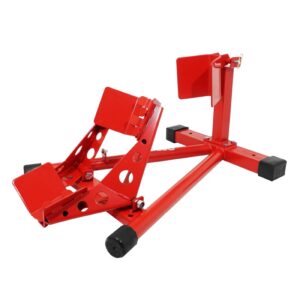 P2R (Motorisé) P2R első kerék rögzítő állvány motorkerékpárhoz, önzáró, acél, piros