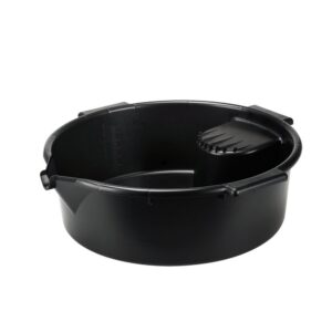 PRESSOL többcélú műhelytál, polietilén, mércével, fogantyúval, fekete, 6 liter
