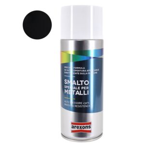 AREXONS SMALTO fémfesték spray, fényes intenzív fekete, 400 ml (3293)