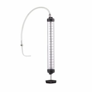 PRESSOL Átlátszó szénhidrogén fecskendő, 1000 ml, flexibilis csővel és hajlított fejjel (darabra)