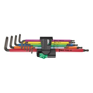 WERA 967 TX XL BLACKLASER Torx L-kulcs készlet, 9 darabos – Német műhelyszerszám