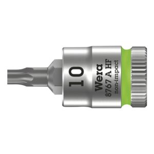 WERA 8767 A ZYKLOP TORX dugókulcs 1/4” Ø 10 mm hosszú 28 mm (darabra értékesítve)