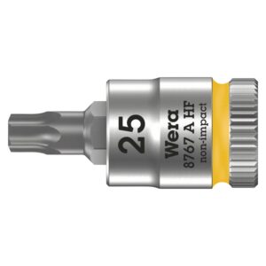 WERA 8767 A ZYKLOP TORX dugókulcs 1/4" Ø 25 mm, hossz: 28 mm (darabra értékesítve)