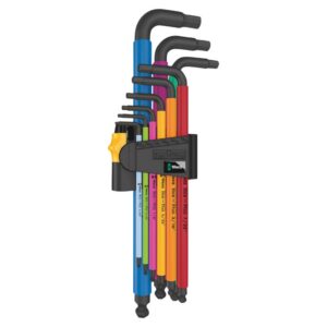 WERA 950 HEX PLUS BLACKLASER imbuszkulcs készlet 9 darabos - német műhely szerszám