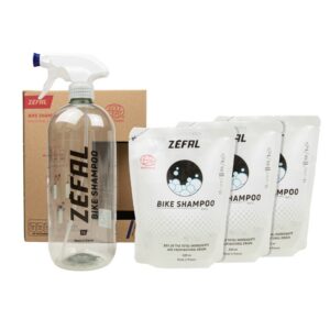 ZEFAL Bike Shampoo kerékpár tisztítószer készlet (1 permetező + 3 db 1L utántöltő) ECOCERT ECODETERGENT minősítéssel