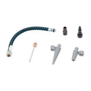ZEFAL univerzális pumpa adapter készlet (6 darabos): szelepfej, tű, adapter, flexibilis cső