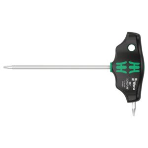 WERA 467 HEX PLUS T8x100 mm T-markolatú Torx kulcs, fekete-zöld (egyenként) – német márka műhelyek számára