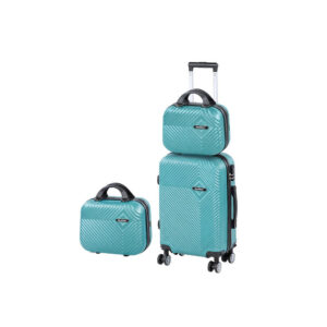TraveLux Pro XII gurulós bőrönd szett lagúnakék