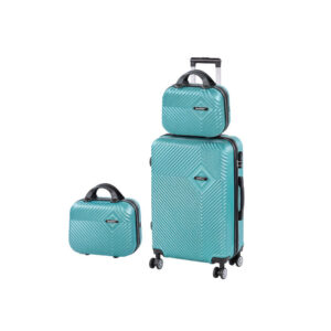 TraveLux Pro XIII gurulós bőrönd szett lagúnakék
