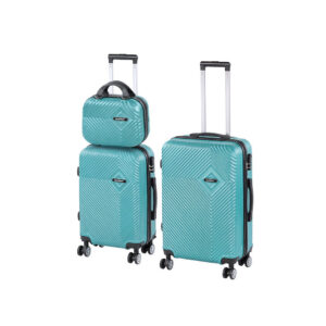 TraveLux Pro XV gurulós bőrönd szett lagúnakék