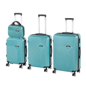 TraveLux Pro XXIV gurulós bőrönd szett lagúnakék