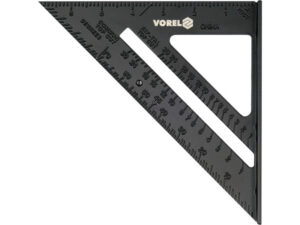 VOREL Talpas derékszög vonalzó 250 x 180 mm alumínium