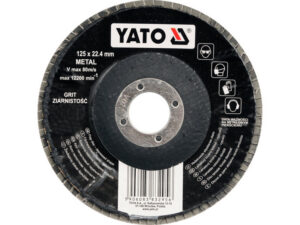 YATO Lamellás csiszolókorong döntött 125 x 22,2 mm / P36
