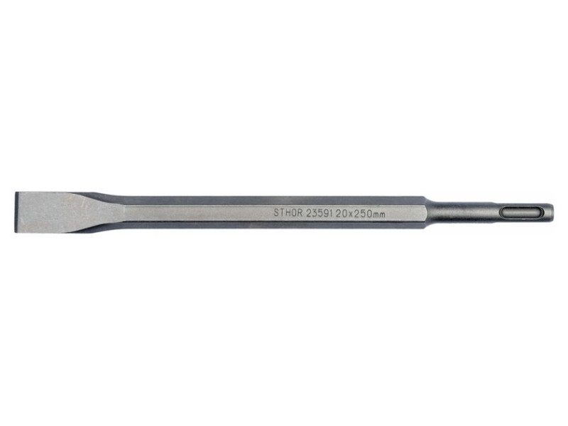 STHOR Lapos vésőszár 20 x 14 x 250 mm SDS-Plus